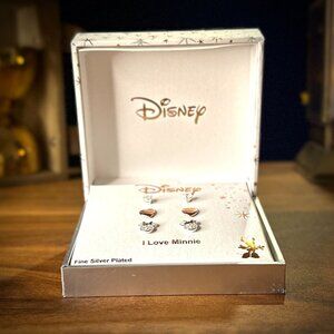 Disney Minnie Mouse Jewelry | I Love Minnie Silver Plated Earrings